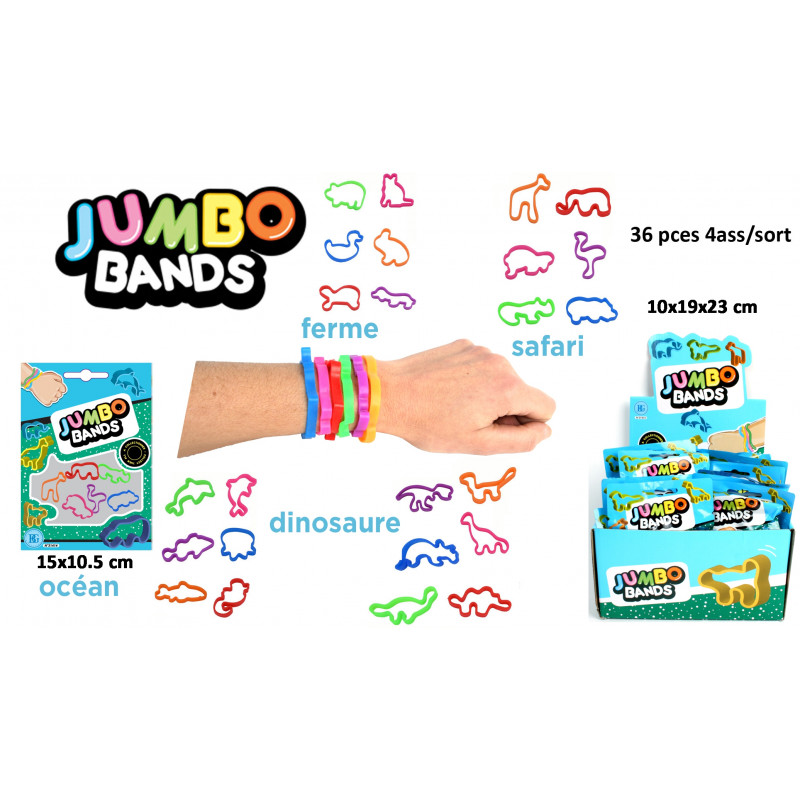 SACHET DE 6 BRACELETS JAMBO BUDDY BANDS